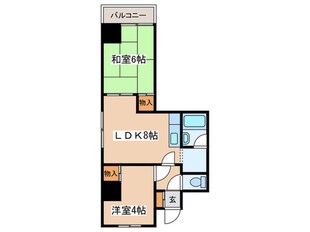 ラフォ－レ山鼻の物件間取画像